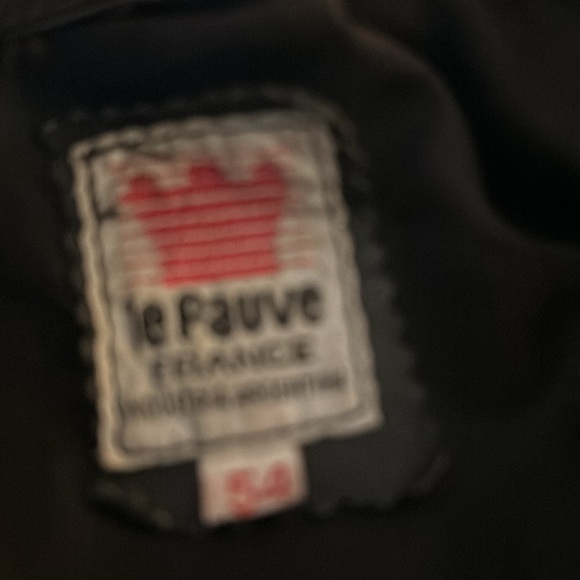 Vintage 80’s leather and suede French leather Le Fauve jacket. Size 54. - Picture 2 of 6